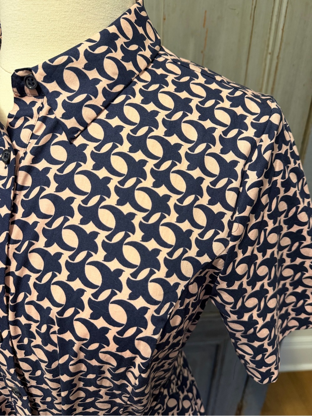 NWT Boden Isadora midi Short Sleeve Shirt Dress US12 - Picture 5 of 10